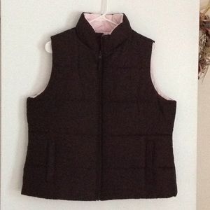 Brown/Pink Reversible Windbreaker Vest